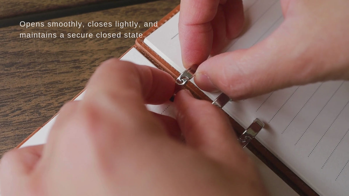 Smart Ring Binder in German Noblessa Leather